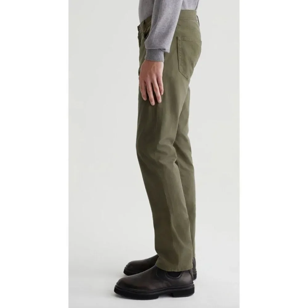 AG Adriano Goldschmied Tellis Suede Modern Slim Pants - Green - 34x34 - Picture 2 of 11